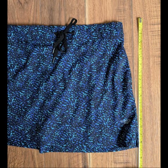 SPEEDO Skort Skirt for Beach, Pool, Walking-M Multi Blue/Black-NEW - Picture 2 of 5